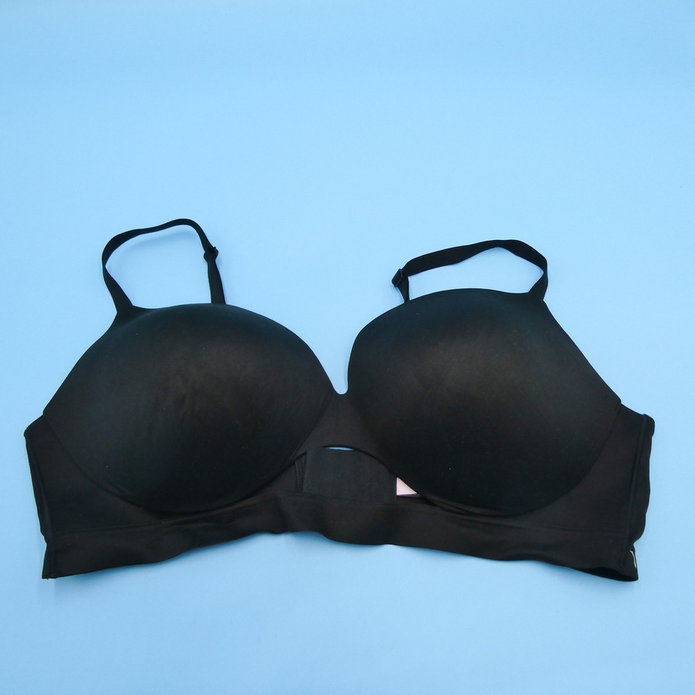 Victoria's Secret Bra Womens 40D Incredible Padded No-Wire Black Nylon Blend